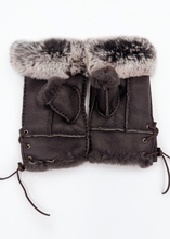 Load image into Gallery viewer, Handsfree Shearling & Rabbit Texting Gloves