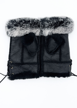 Load image into Gallery viewer, Handsfree Shearling & Rabbit Texting Gloves