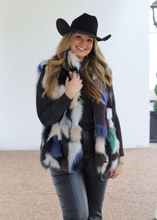 Load image into Gallery viewer, Multi-Colored Fox Fur Vest