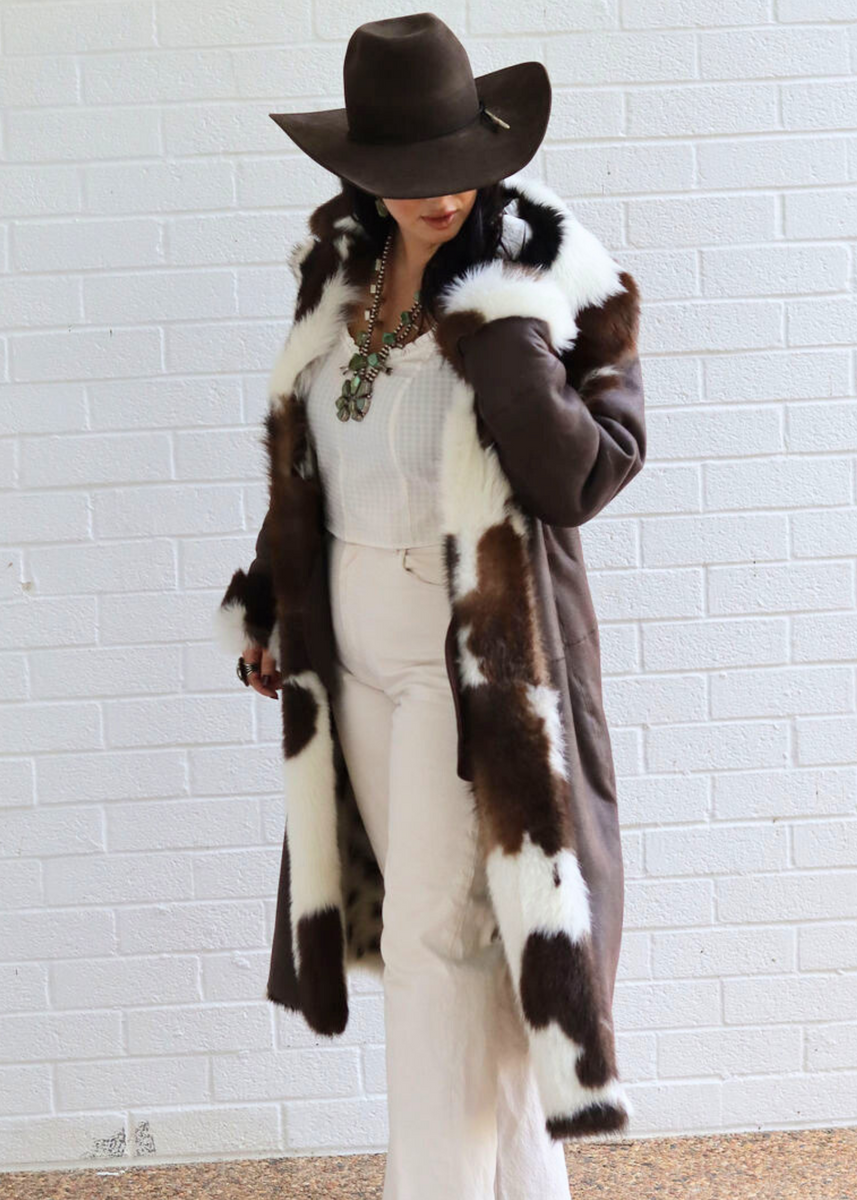 Reversible Cow Coat – Morris Kaye Furs