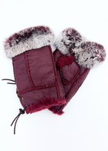 Load image into Gallery viewer, Handsfree Shearling & Rabbit Texting Gloves