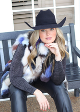 Load image into Gallery viewer, Multi-Colored Fox Fur Vest