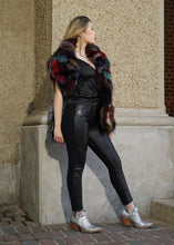 Load image into Gallery viewer, Women's Black Leather and Spandex Pants