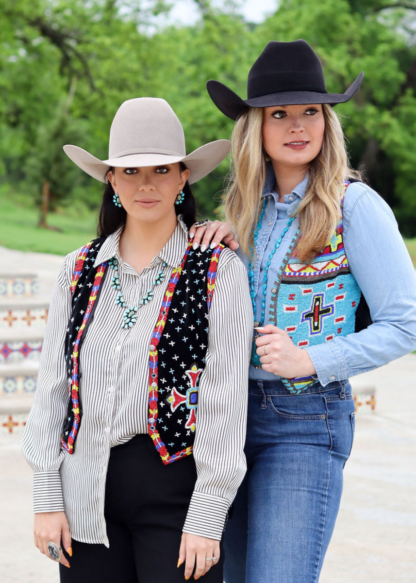 Hand Beaded Vest – Morris Kaye Furs
