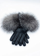 Load image into Gallery viewer, Black Leather Gloves