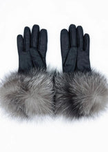 Load image into Gallery viewer, Black Leather Gloves