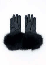 Load image into Gallery viewer, Black Leather Gloves