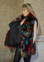 Load image into Gallery viewer, Women's Multi-Colored Fox Pieced Vest