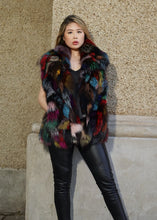 Load image into Gallery viewer, Women's Multi-Colored Fox Pieced Vest