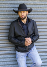 Load image into Gallery viewer, Reversible Mens Leather Jacket
