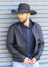 Load image into Gallery viewer, Reversible Mens Leather Jacket