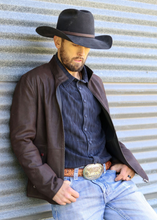 Load image into Gallery viewer, Reversible Mens Leather Jacket