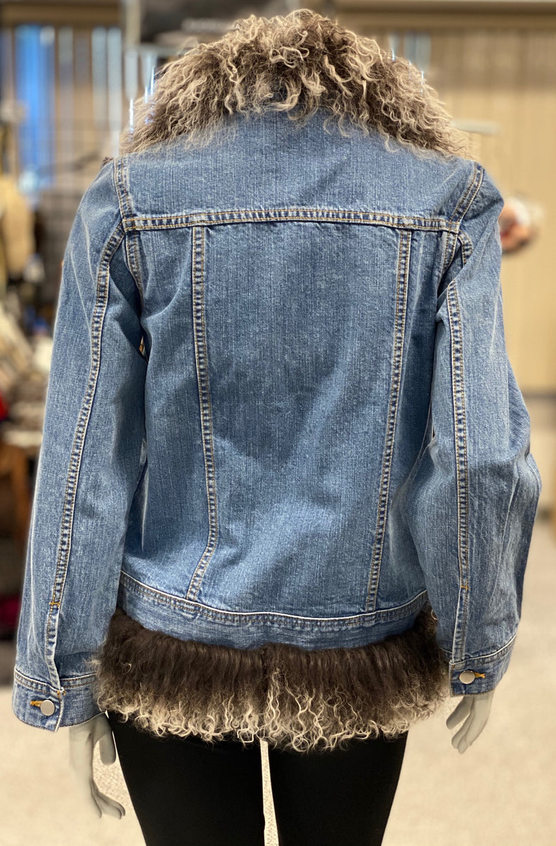 Denim Jacket with Fur Trim – Morris Kaye Furs