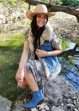Load image into Gallery viewer, Women's Denim and Coyote Vest