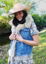 Load image into Gallery viewer, Women's Denim and Coyote Vest