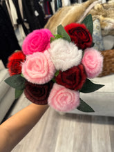 Load image into Gallery viewer, Rabbit Fur Rose Flower