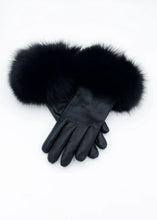 Load image into Gallery viewer, Black Leather Gloves