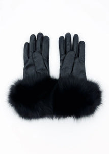 Black Leather Gloves