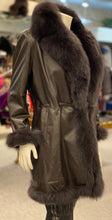 Load image into Gallery viewer, Leather with Fox Jacket