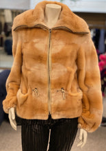 Load image into Gallery viewer, Dyed Peach Mink Jacket