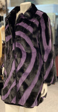 Load image into Gallery viewer, Black/Purple Sheared and Regular Mink Stroller