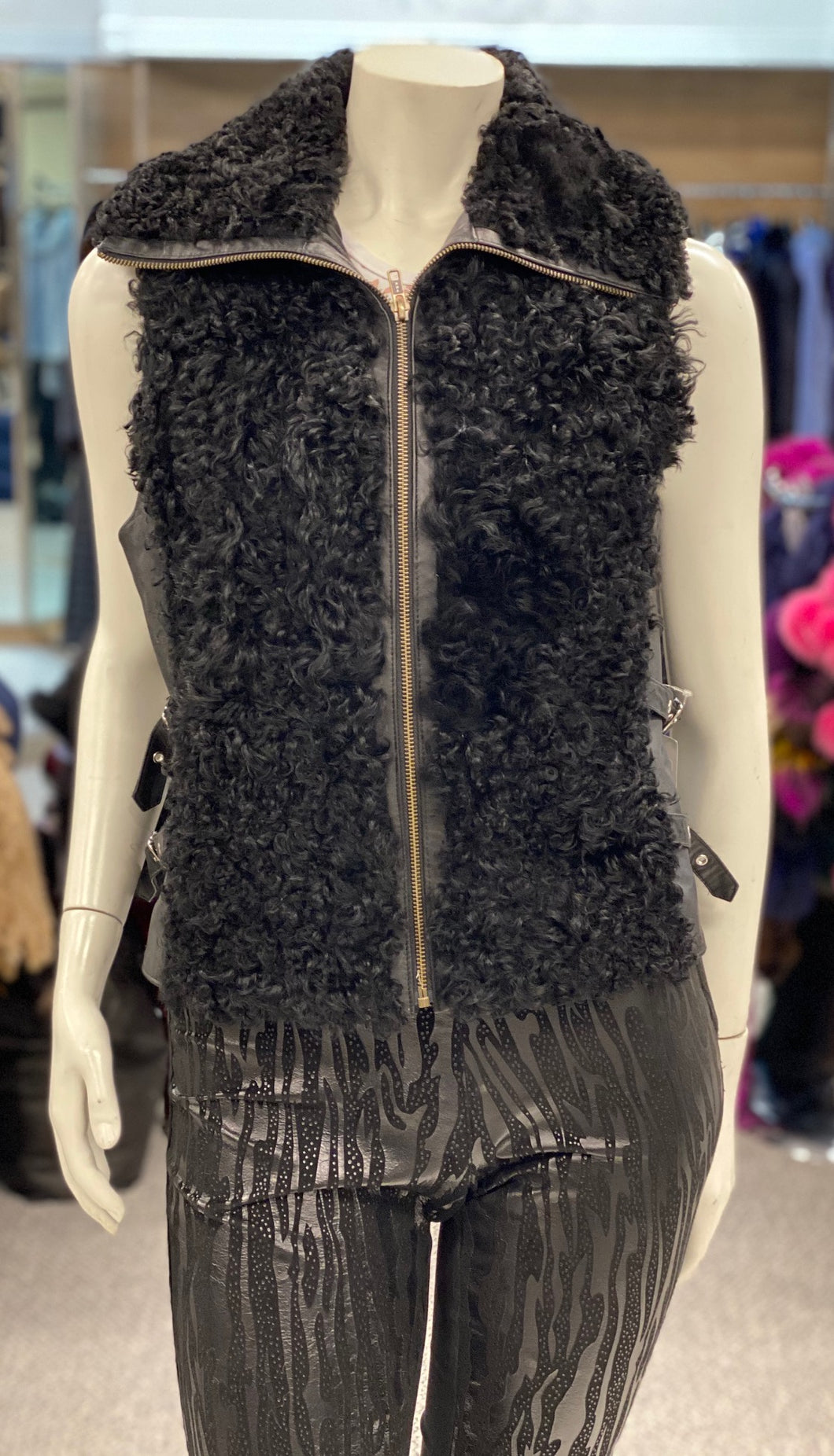 Black Spanish Lamb Vest