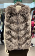 Load image into Gallery viewer, Fox Down Reversible Hoodie Vest