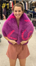Load image into Gallery viewer, Purple with Pink &quot;SLAY&quot; Shawl