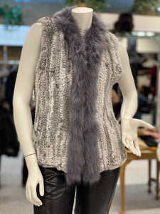 Knitted Rabbit/Raccoon Vest (9007)