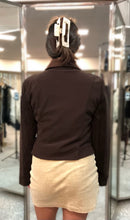 Load image into Gallery viewer, Brown Washable Suede with Spandex Back Jacket
