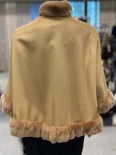 Load image into Gallery viewer, Cashmere Cape with Rabbit