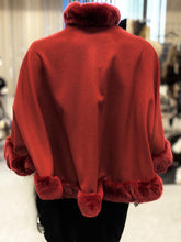 Load image into Gallery viewer, Cashmere Cape with Rabbit