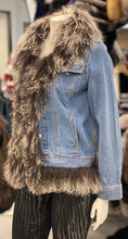 Load image into Gallery viewer, Denim Jacket with Fur Trim