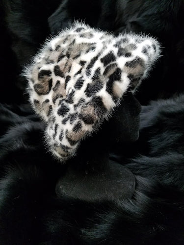 White Mink Leopard Bucket Hat