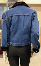 Load image into Gallery viewer, Denim Jacket with Fur Trim
