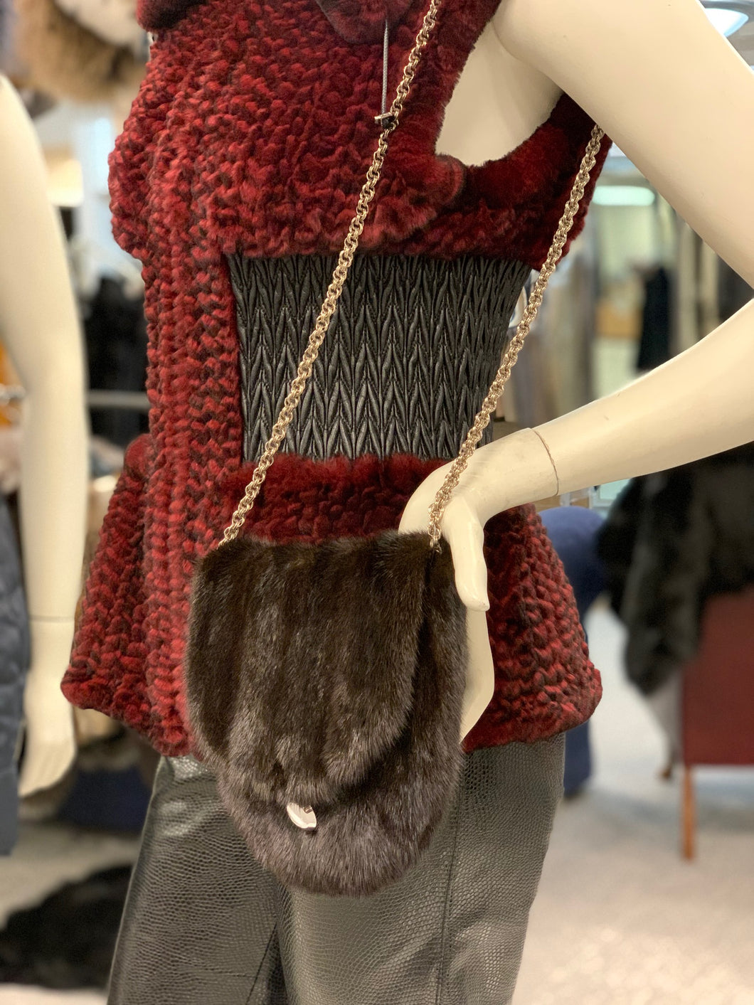 Mini Fur Handbag/Cross-body