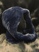 Load image into Gallery viewer, Scarf Cap (rabbit knit hoodie)