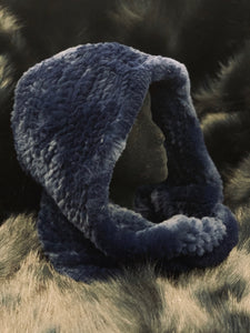 Scarf Cap (rabbit knit hoodie)