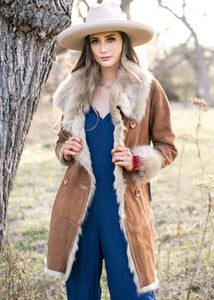 Women's Tan Shearling Stroller