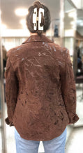 Load image into Gallery viewer, Burgundy and Chocolate Leather Jacket