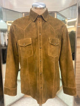 Load image into Gallery viewer, Men&#39;s Suede Vintage Tobacco Shirt