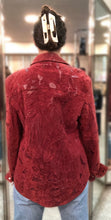 Load image into Gallery viewer, Burgundy and Chocolate Leather Jacket